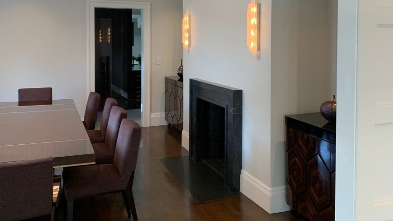 Interior Design Progress Shot in Newton, MA