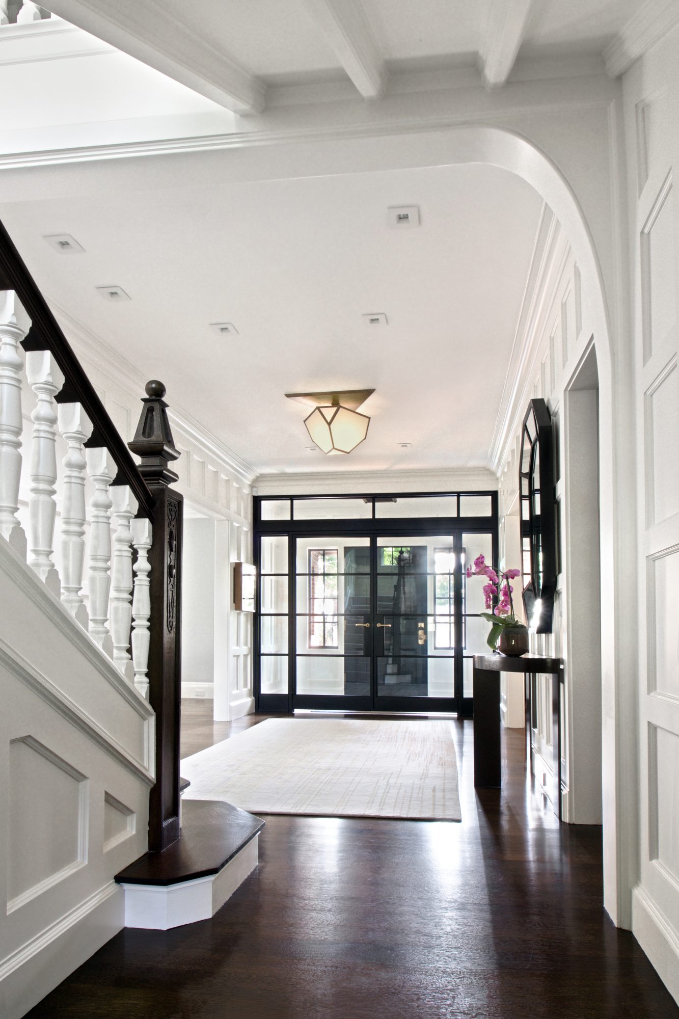 Residential Architecture - interior design photo of staircase - home entry design