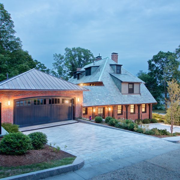 Home Addition Architect Aronson garage and driveway