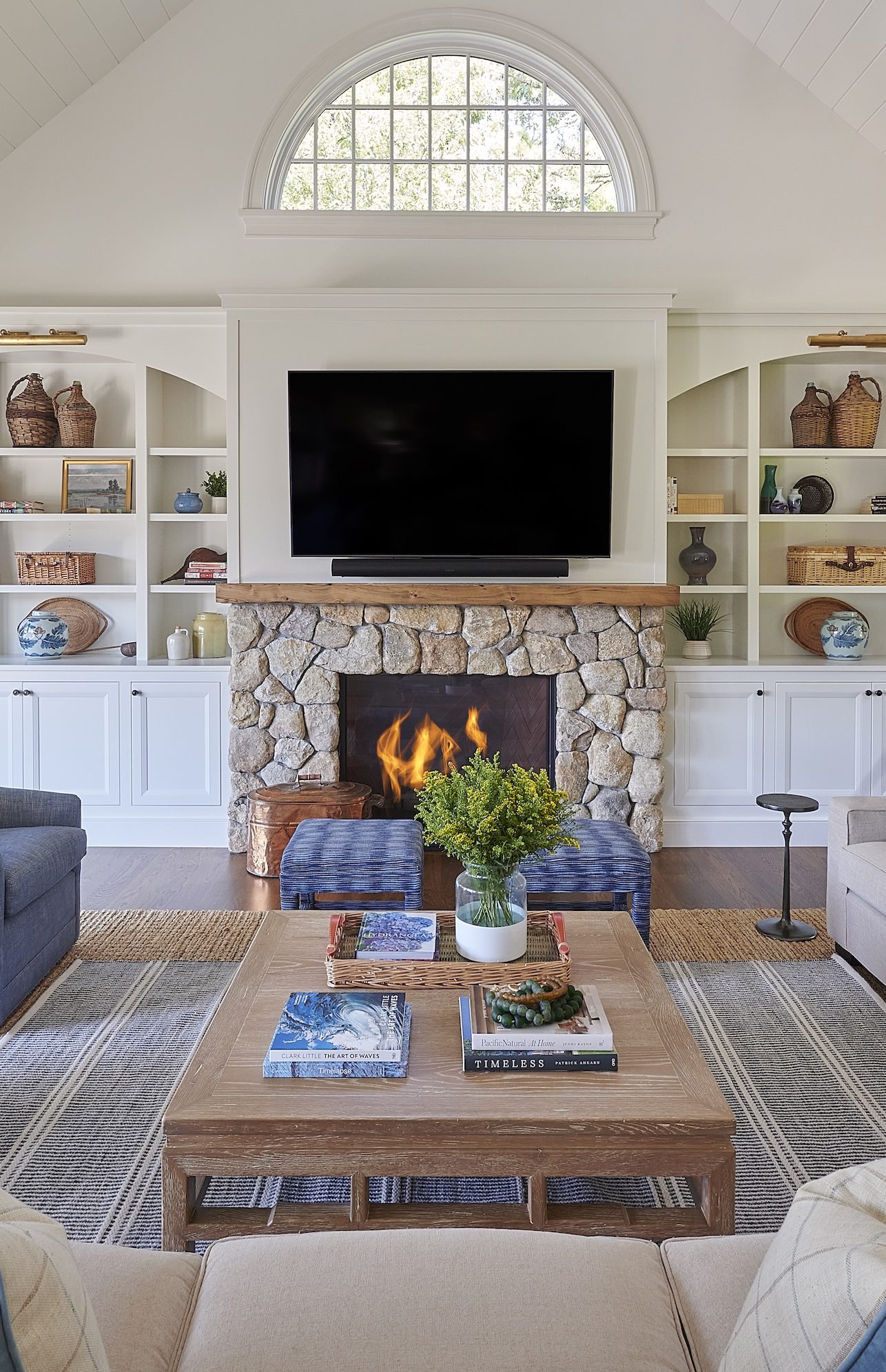 Stone-Clad Fireplaces